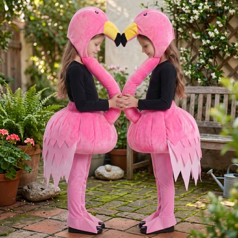 Halloween Costume Kids - Costume da Fenicottero Rosa per Bambini,