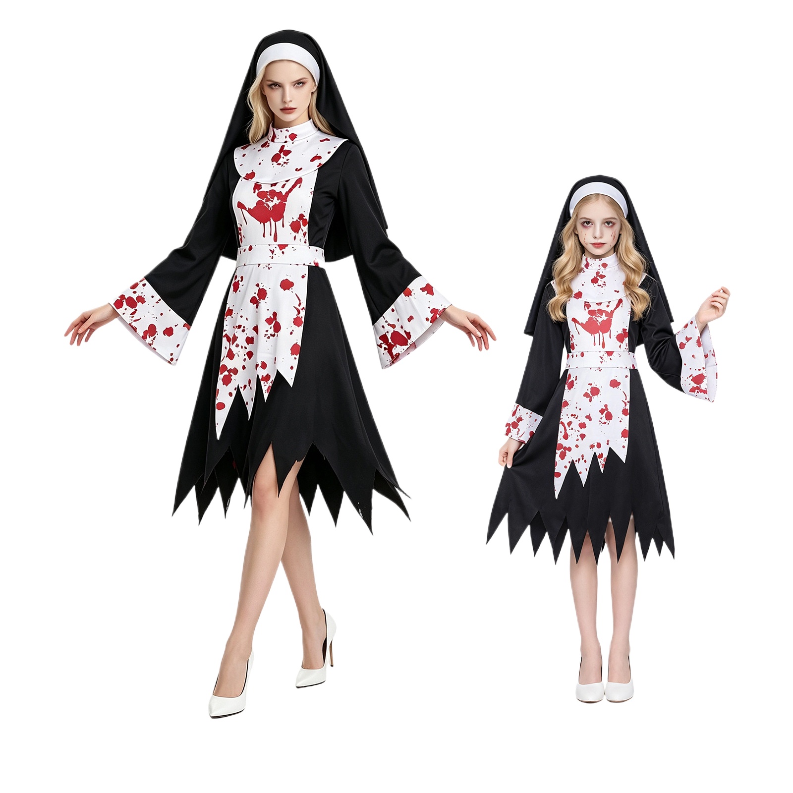 Halloween Costume Kids - Costume da Cosplay da Suora Spaventosa