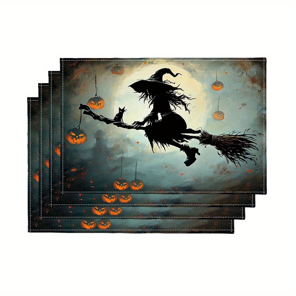 Pumpkin Lantern Halloween - Set di 4 tovagliette a tema