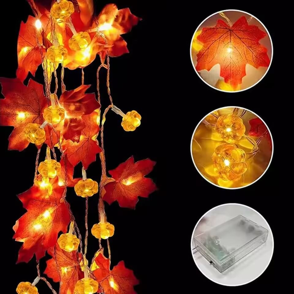 Luci a stringa di Halloween co - Halloween Led String Lights Orange recensione e prezzo