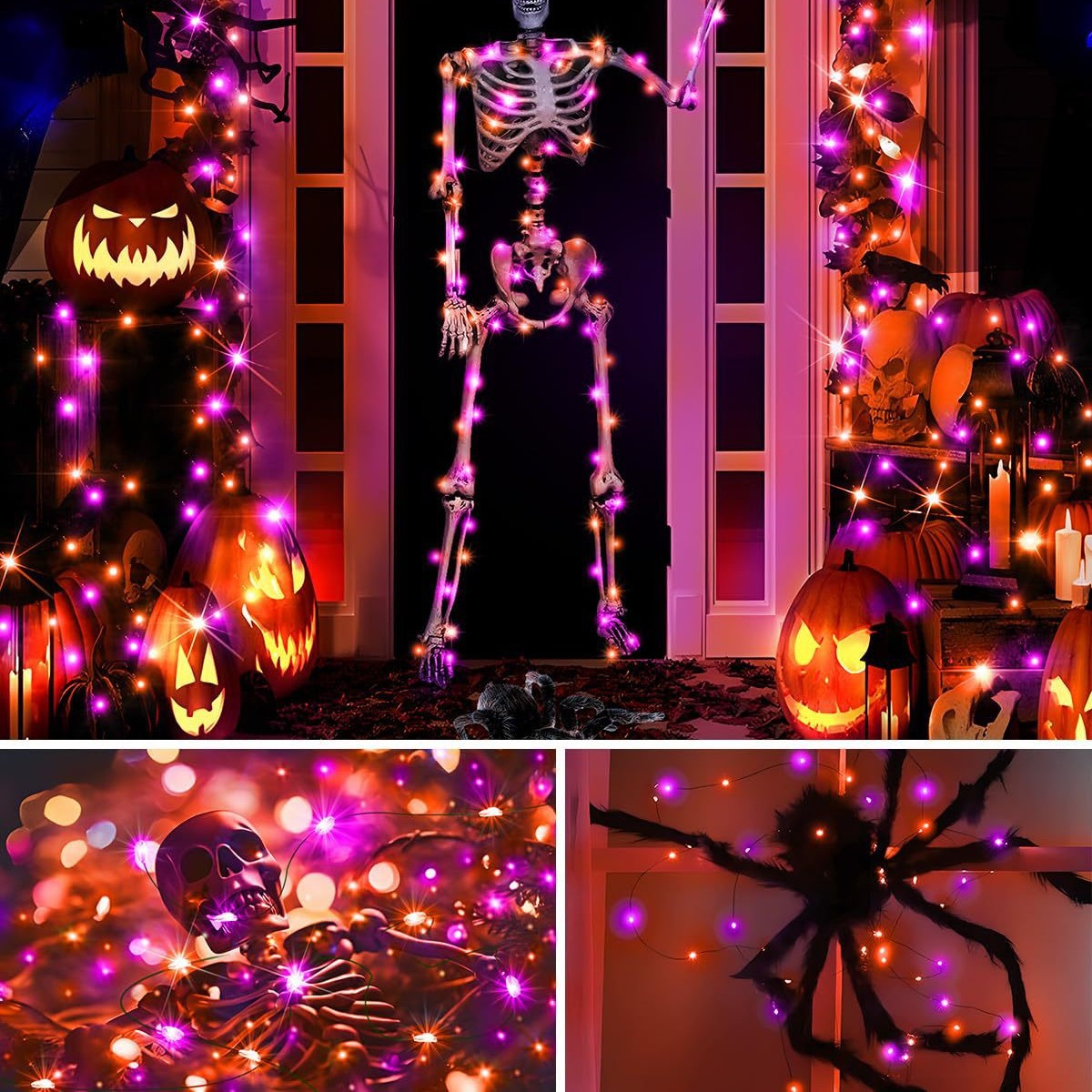 Luci a stringa LED solari in f - Halloween Led String Lights Orange recensione e prezzo