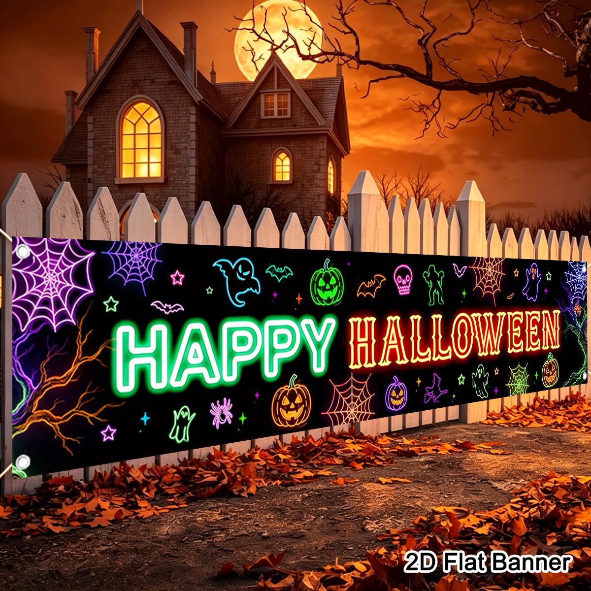 Striscione di Halloween con mo - Pumpkin Lantern Halloween recensione e prezzo