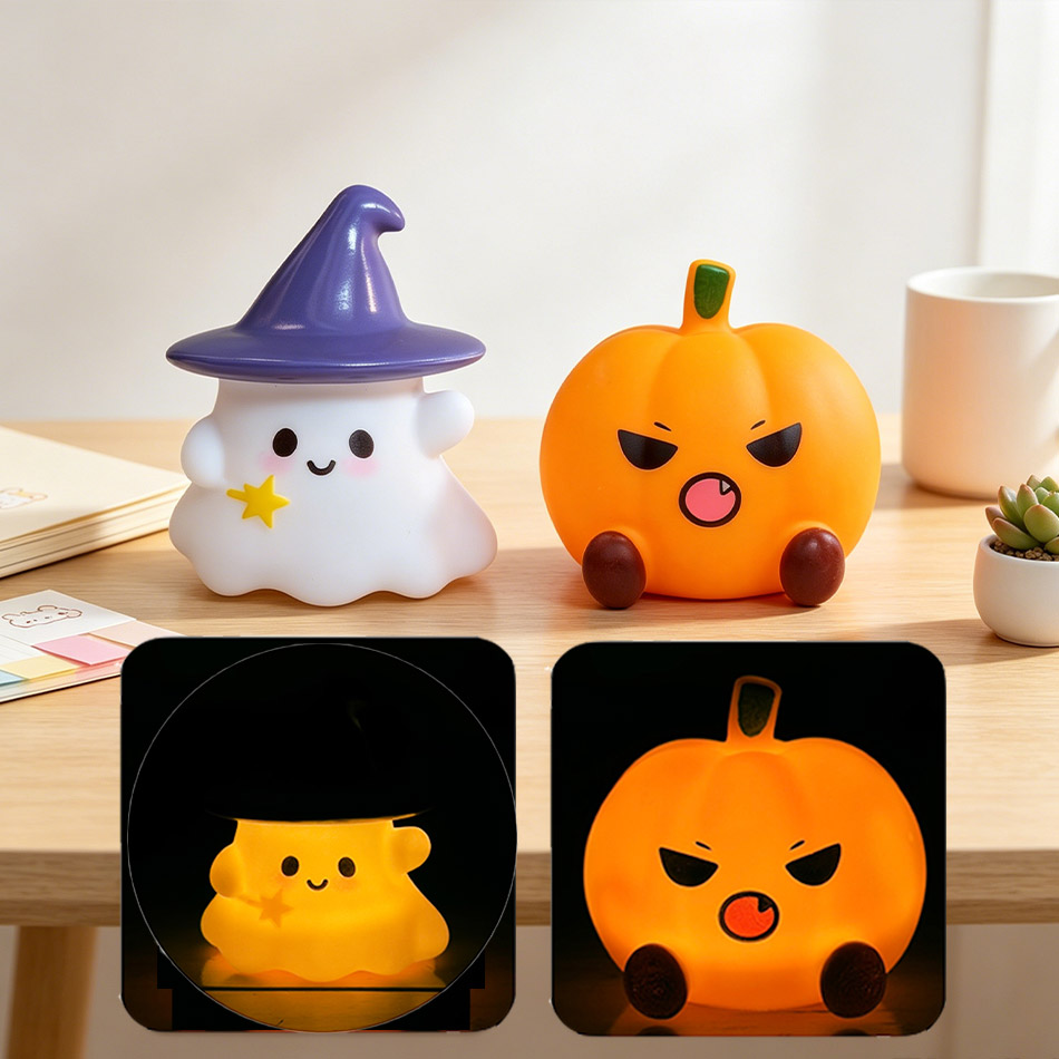 Luce Notturna in Silicone a Fo - Halloween Pumpkin Decor Led recensione e prezzo