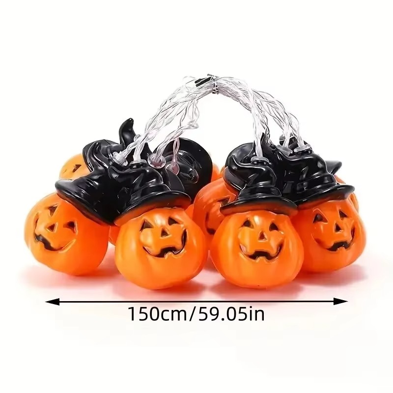 Luci a stringa a forma di capp - Halloween Led String Lights Orange recensione e prezzo