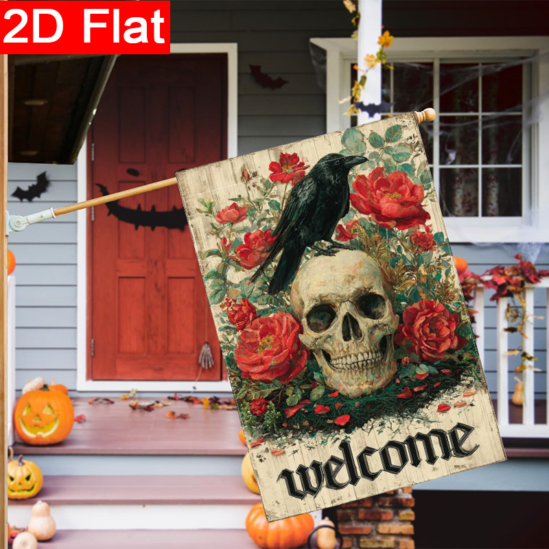 Bandiera da giardino a tema Ha - Halloween Skeleton Decoration recensione e prezzo