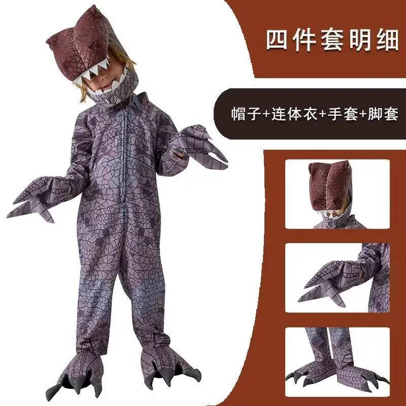 Nuovo Costume da Raptor Viola  - Halloween Costume Kids recensione e prezzo