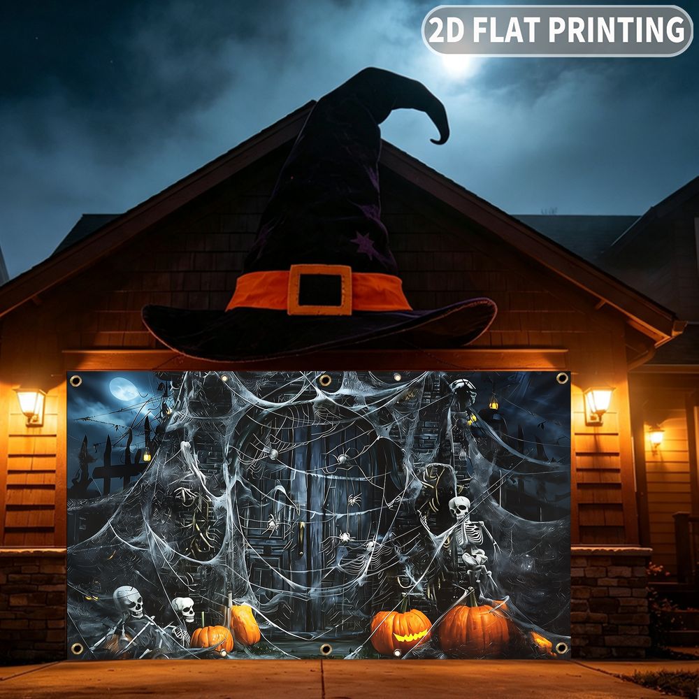 1 pezzo di striscione piatto 2 - Spider Web Halloween Decoration recensione e prezzo